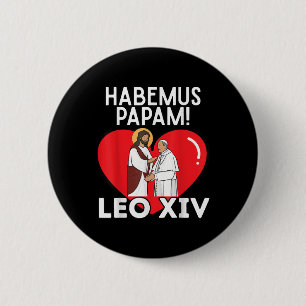 Bóton Redondo 5.08cm Habemus Papam Novo Papa Leo Xiv 14