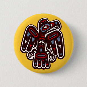 Bóton Redondo 5.08cm Haida Thunderbird