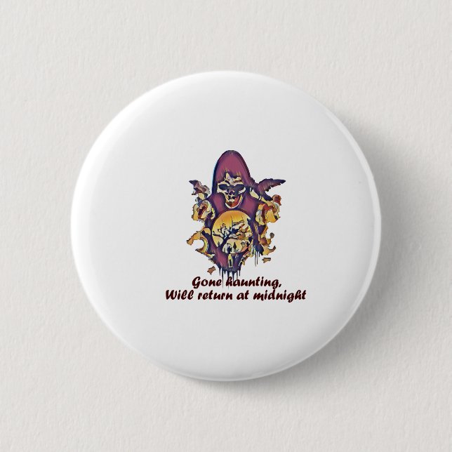 Bóton Redondo 5.08cm Halloween (Frente)