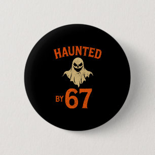Bóton Redondo 5.08cm Halloween Assombrado 67 Seis Sete Meme 1 (23) 