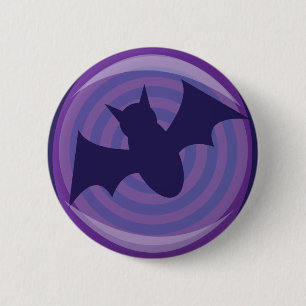 Bóton Redondo 5.08cm Halloween Bats