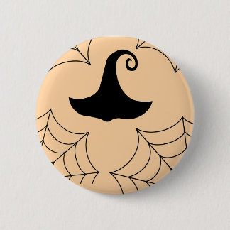 Bóton Redondo 5.08cm Halloween cobweb bruxa esse crachá