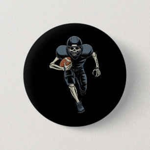 Bóton Redondo 5.08cm Halloween de Halloween de Skeleton americano