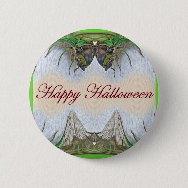 Bóton Redondo 5.08cm Halloween Fantasmagorical Cicada Items (Frente)