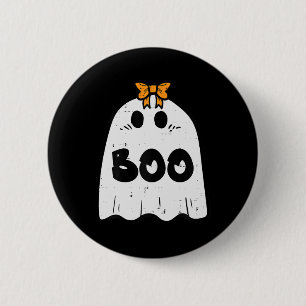 Bóton Redondo 5.08cm Halloween Ghost Boo Costume Girls Kids Toddler Tee