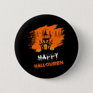 Bóton Redondo 5.08cm Halloween Happy Halloween Aniversário