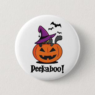 Bóton Redondo 5.08cm Halloween Peekaboo
