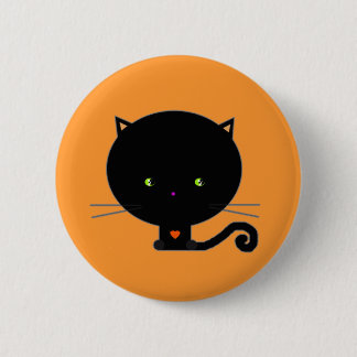 Bóton Redondo 5.08cm Halloween Pin Kawaii Cat