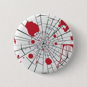 Bóton Redondo 5.08cm halloween shattered glass