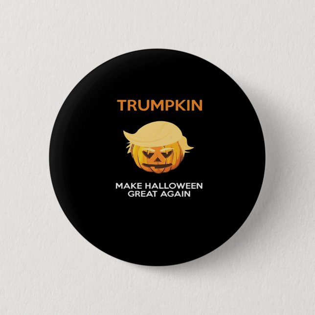 Bóton Redondo 5.08cm Halloween Trumpkin V4 (Frente)