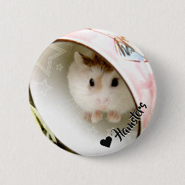 Bóton Redondo 5.08cm Hammyville - Hamster Bonito