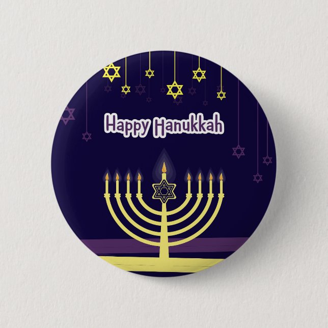 Bóton Redondo 5.08cm Hanukkah (Frente)
