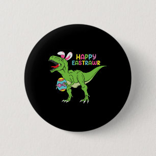 Bóton Redondo 5.08cm Happy Eastrawawt Rex Easter Bunny Dinosaur Egs Bo