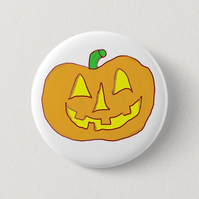 Bóton Redondo 5.08cm Happy Jack O'Lantern (Frente)