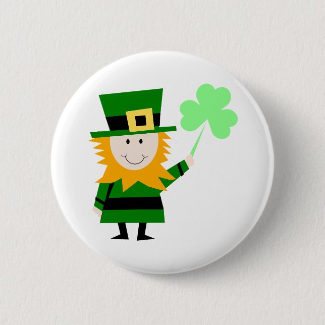 Bóton Redondo 5.08cm Happy Little Leprechaun (Frente)