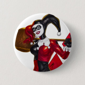 Bóton Redondo 5.08cm Harley Quinn ~ Harleen Quinzel
