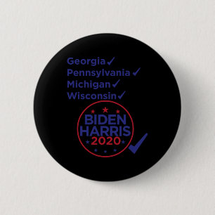 Bóton Redondo 5.08cm Harris 2020 Joe Biden Kamala Harris Democrata Vict