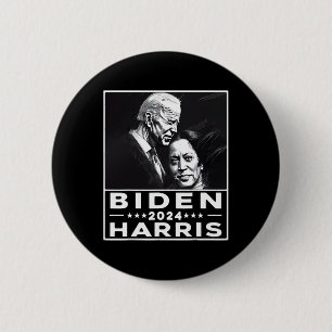 Bóton Redondo 5.08cm Harris 2024 47ª Eleição do Presidente Joe Biden Ka
