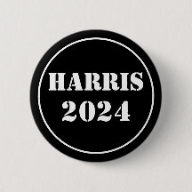 Harris 2024 azul brilhante e branco