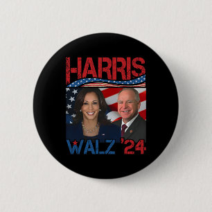 Bóton Redondo 5.08cm Harris Tim Walz Waltz 3