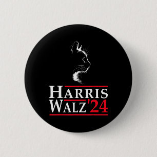 Bóton Redondo 5.08cm Harris Waltz 2024 Eleição Kamala Harris Tim Waltz