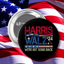 Bóton Redondo 5.08cm Harris Walz Kamala Harris 2024 Tim Walz