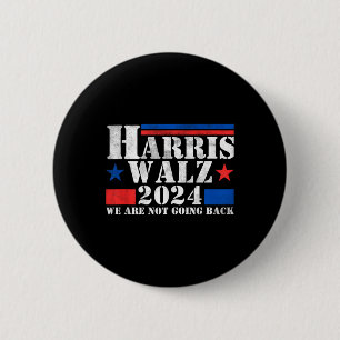 Bóton Redondo 5.08cm Harris Walz Waltz 2024 Não Vamos Voltar Ao Tanque