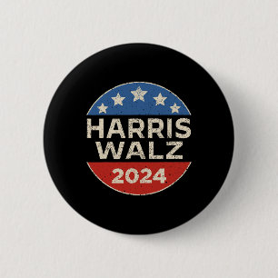 Bóton Redondo 5.08cm Harris WAlzheimer 2024 Presidente Kamala Harris Ti