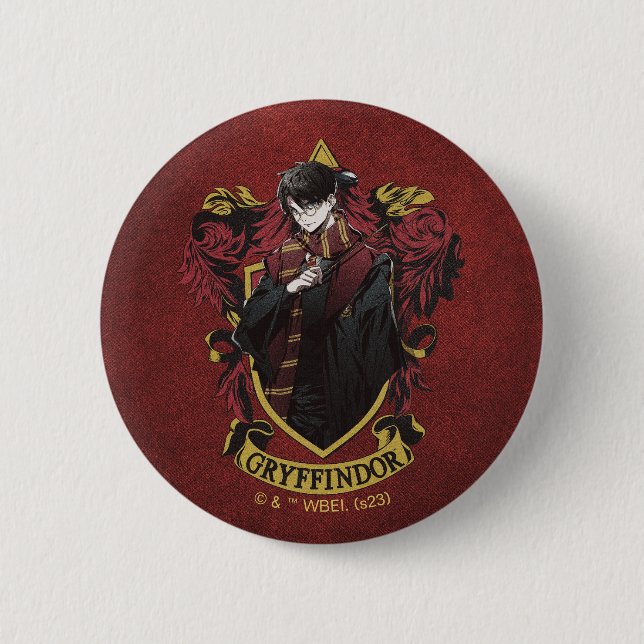 Bóton Redondo 5.08cm HARRY POTTER™ | Anime HARRY POTTER™ Crest (Frente)