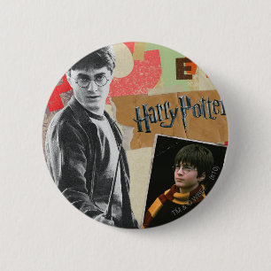 Bóton Redondo 5.08cm Harry Potter, então e agora