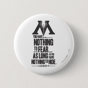 Bóton Redondo 5.08cm Harry Potter Spell   Ministério da Propaganda Mági