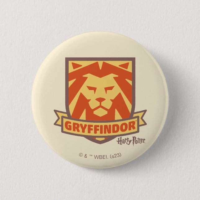 Bóton Redondo 5.08cm HARRY POTTER™ | Summer Magic GRYFFINDOR™ Crest (Frente)