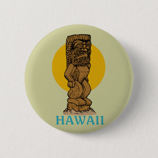 Bóton Redondo 5.08cm Hawaiian Tiki