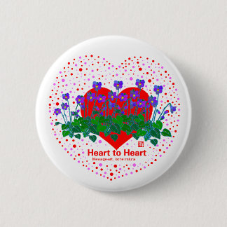 Bóton Redondo 5.08cm Heart To Heart