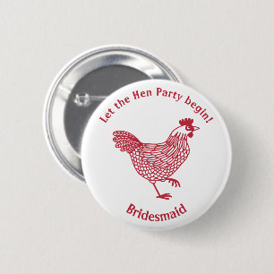 Bóton Redondo 5.08cm Hen Party Bachelorette Bridesmaid