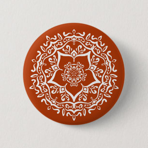 Bóton Redondo 5.08cm Henna Mandala