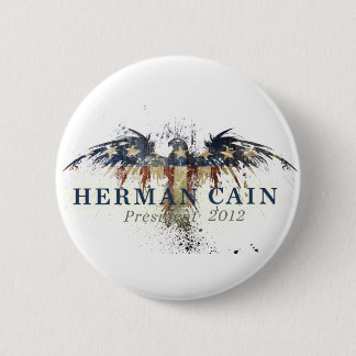Bóton Redondo 5.08cm Herman Cain para o presidente