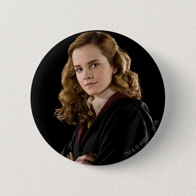 Bóton Redondo 5.08cm Hermione Granger Scholarly (Frente)