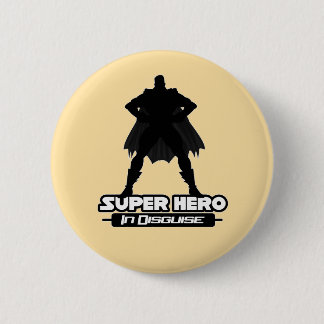 Bóton Redondo 5.08cm Herói Clássico Super-Herói Disfarçado em Amarelo C