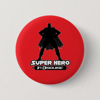 Bóton Redondo 5.08cm Herói Super Vermelho Disfarçado Clássico Quadrinho