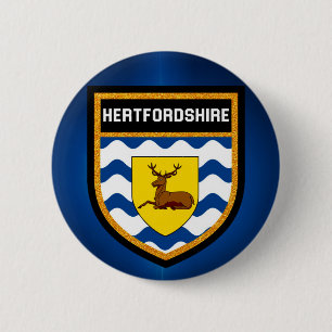 Bóton Redondo 5.08cm Hertfordshire Flag