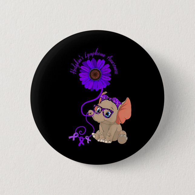 Bóton Redondo 5.08cm Hidrocefalia Consciência Azul Fita (Frente)