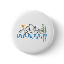 hiking and camping in mountains graphic