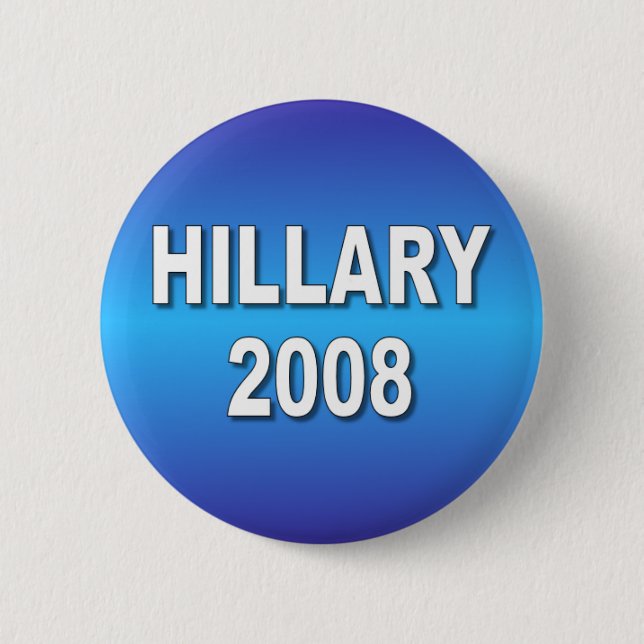 Bóton Redondo 5.08cm Hillary 2008 (Frente)