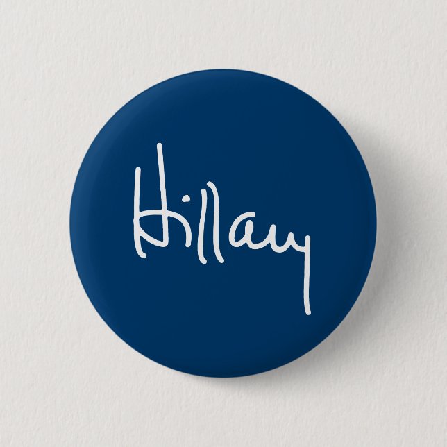 Bóton Redondo 5.08cm Hillary autografa (branco) - .png (Frente)