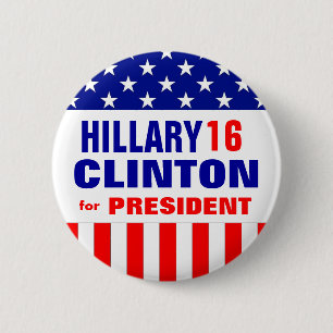 BÓTON REDONDO 5.08CM HILLARY CLINTON 2016
