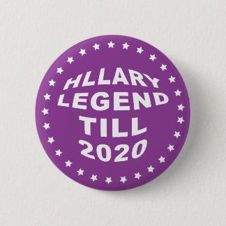 Bóton Redondo 5.08cm Hillary Clinton 2016 Botão Pinback roxo 2"