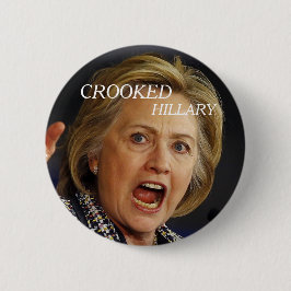 Bóton Redondo 5.08cm Hillary Clinton curvada 2016