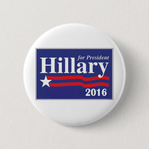 Bóton Redondo 5.08cm Hillary Clinton para o Pin do presidente 2016