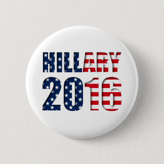 Bóton Redondo 5.08cm Hillary Clinton para o presidente 2016 botão